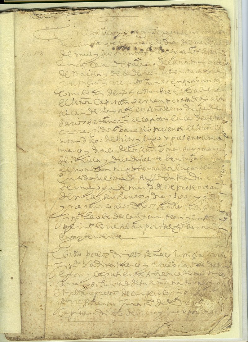 Acta de pleno del 9 de julio de 1618 (I)